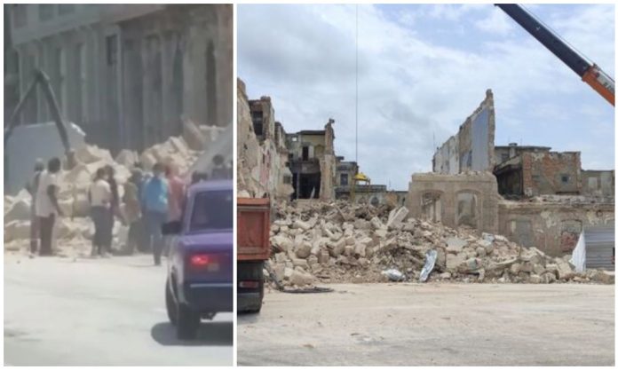 Se derrumban varios edificio frente al Malecón de La Habana, dejando al menos una persona bajos los escombros (+ Videos)