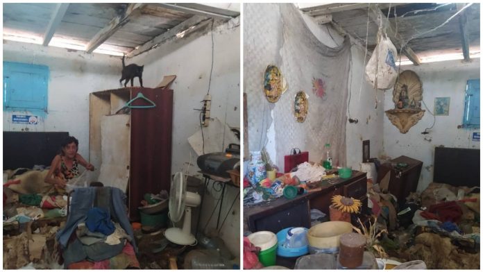 Periodista cubano denuncia la grave situación en que vive una anciana enferma en La Habana Vieja: 