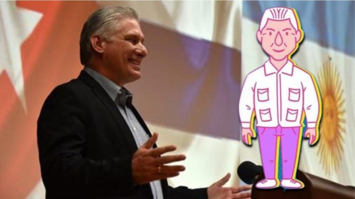 Revista cubana convierte a Díaz-Canel en una cuquita y lo describe como 