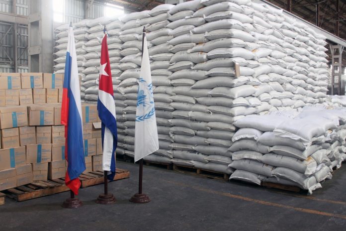 Rusia dona alimentos valorados en un millón de dólares al Gobierno cubano para que sea 