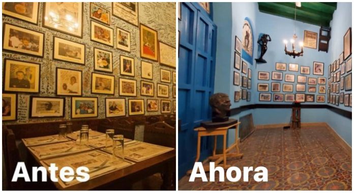 Vuelven a justificar el criticado borrado de las miles y miles de firmas de las paredes de la Bodeguita del Medio en la televisión cubana: 