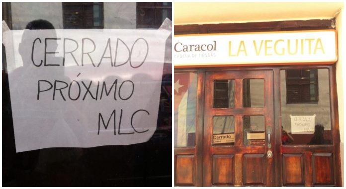 La Veguita, una nueva tienda sucumbe en Villa Clara y ahora sus estantes lucen llenos de productos pero en dólares