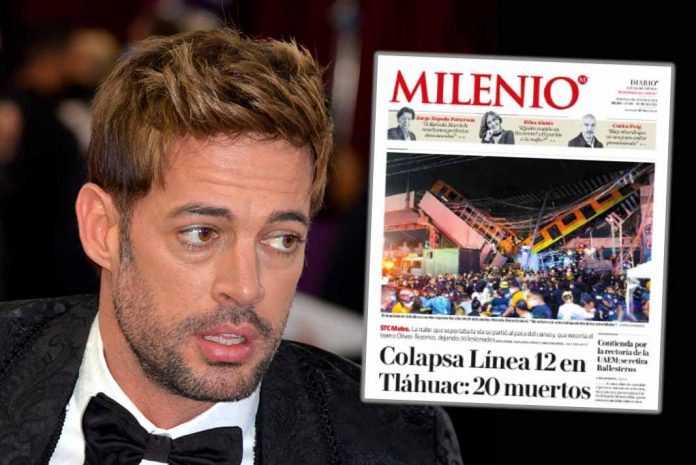 Actor cubano William Levy envuelto en tremendo escándalo por su posible vinculación al lamentable accidente del metro en la Ciudad de México