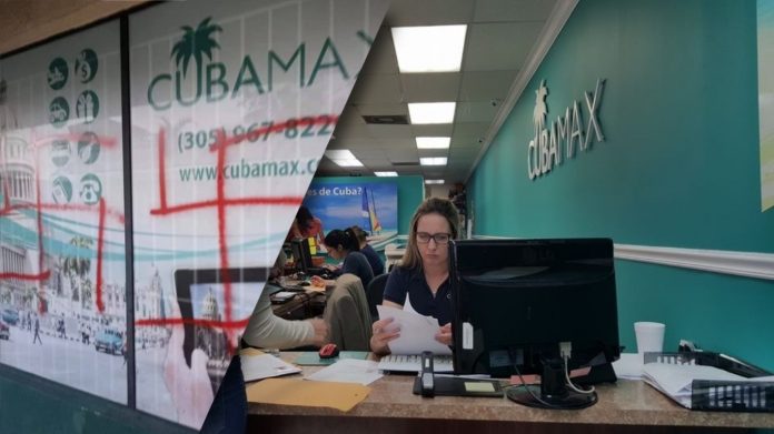 Vandalizan oficinas de la agencia de viajes CubaMax Travel en Miami y Hialeah por sus supuestos vínculos con el Gobierno cubano