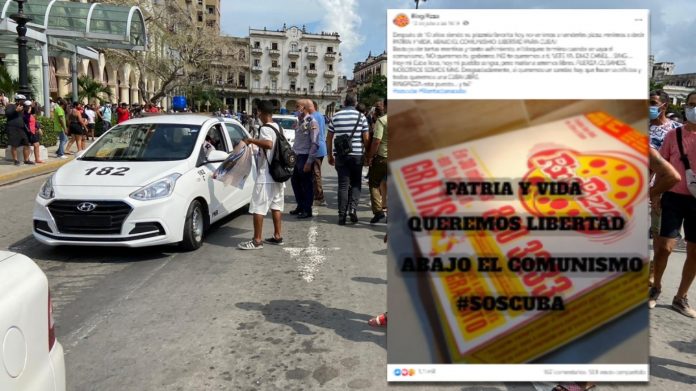 Ring Pizza, uno de los negocios privados más conocidos en La Habana, se opone a Díaz-Canel y pide libertad para Cuba