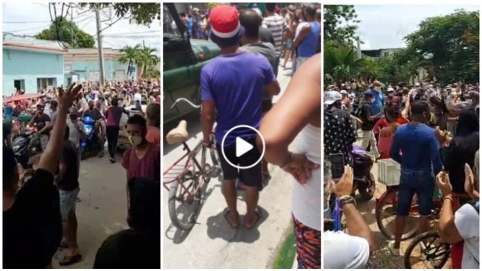 Santiago de Cuba se suma a las protestas, miles se personas salen a las calles de Palma Soriano a gritos de 'Libertad' y 'Queremos comida y medicinas' (+ Video)