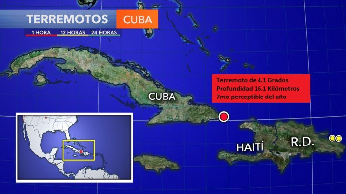 Terremoto de 4.1 grados estremece a la provincia de Guantánamo