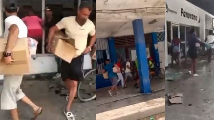 Reportan saqueos de varias tiendas en dólares en medio de protestas en Cuba