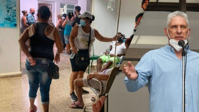 Díaz-Canel reconoce públicamente que el sistema de salud en Cuba ha colapsado por la pandemia