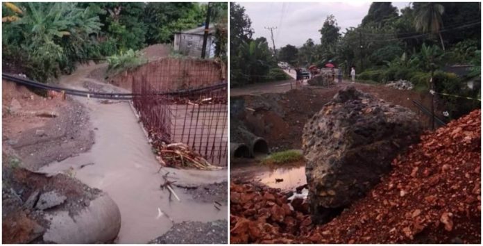 Vecinos de Baracoa quedan incomunicados por vía terrestre tras el desplome de una sección de carretera