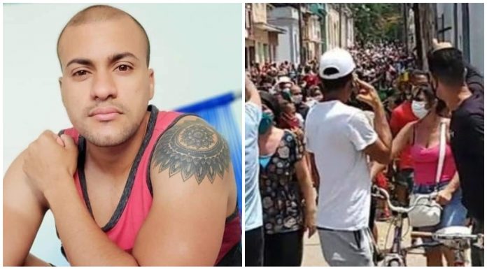 Piden 8 años de prisión para el joven cubano que hizo la primera directa en Facebook del levantamiento del 11 de julio en San Antonio de los Baños