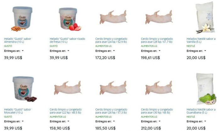 Tienda online en Cuba vende cerdo en dólares en medio de escasez generalizada que existe en la isla