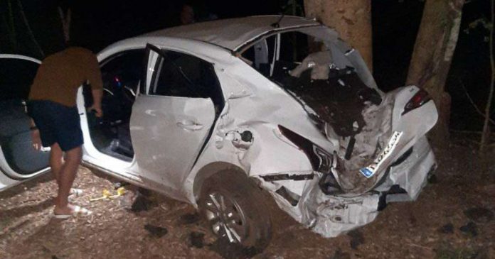 Tres heridos deja accidente de auto de turismo en Matanzas